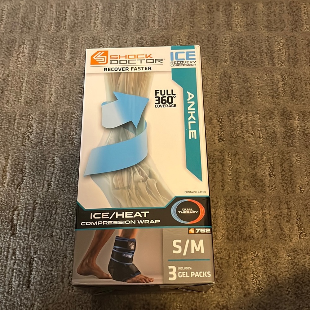 Shock Doctor Ice Recovery Ankle Wrap